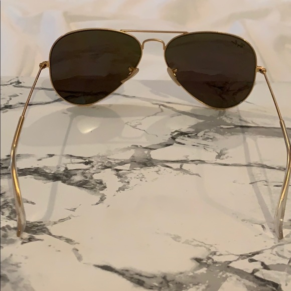 Ray Ban Flash Mirror Green Sunglasses - Picture 5 of 7